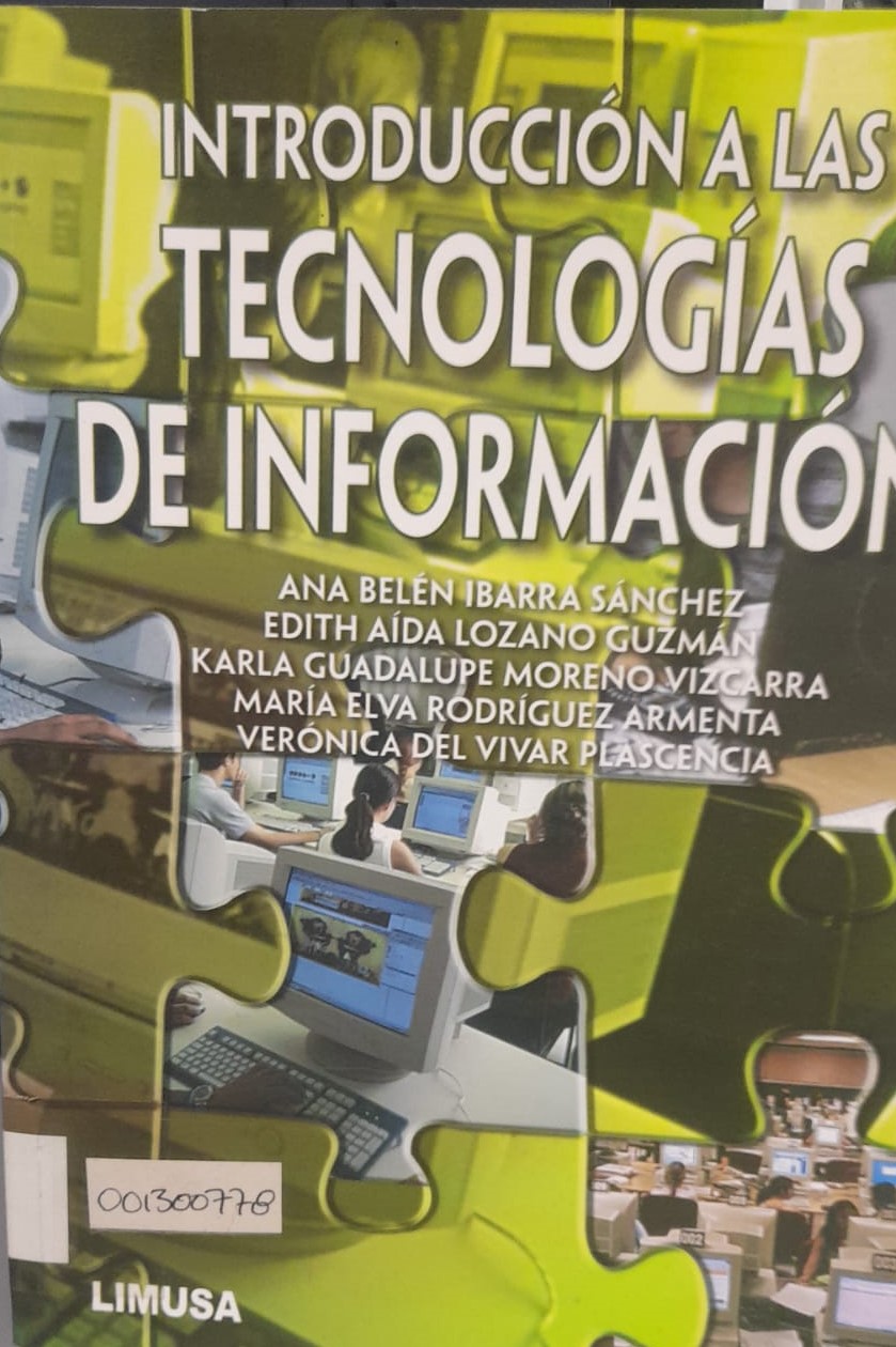 Portada del libro INTRODUCCION A LAS TECNOLOGIAS DE INFORM