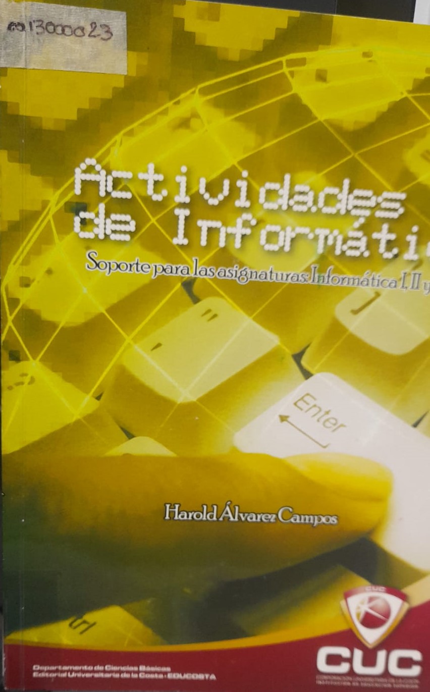 Portada del libro ACTIVIDADES DE INFORMATICA 