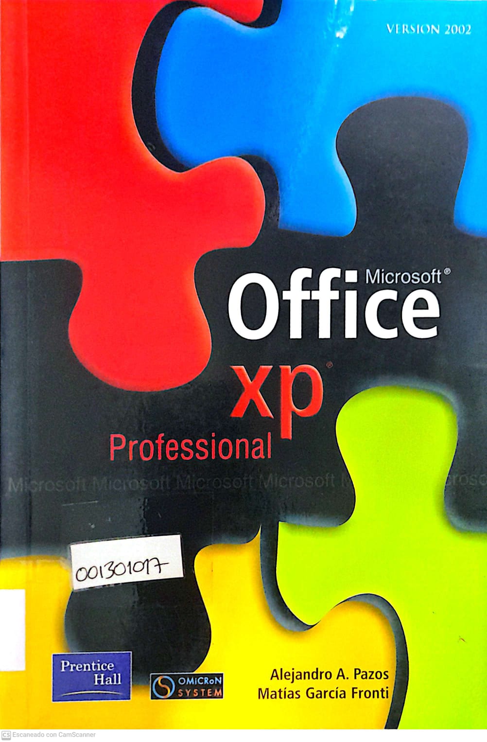 Portada del libro MICROSOFT OFFICCE XP PROFESIONAL