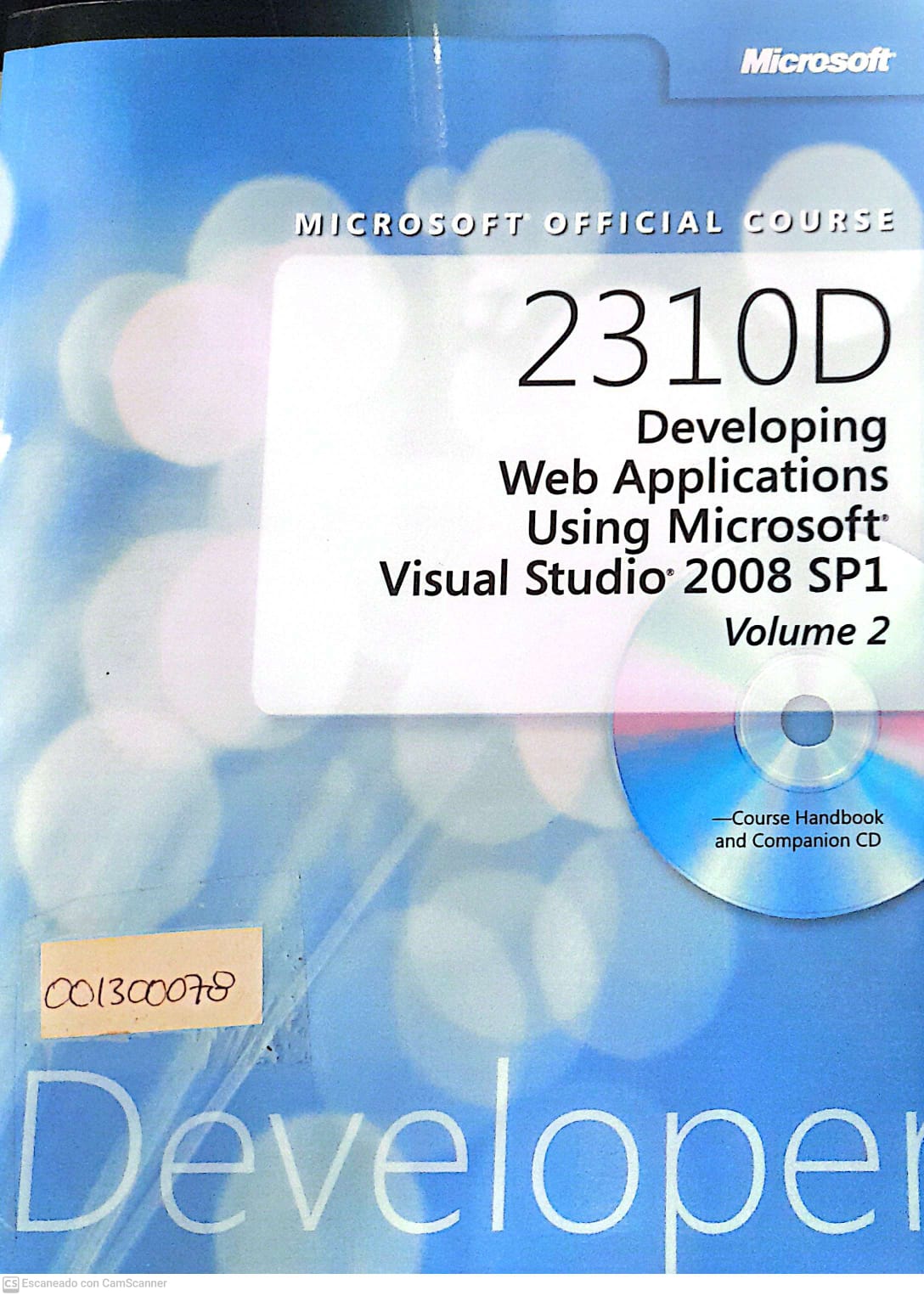 Portada del libro MICROSOFT OFFICIAL COURSE 2310D V2