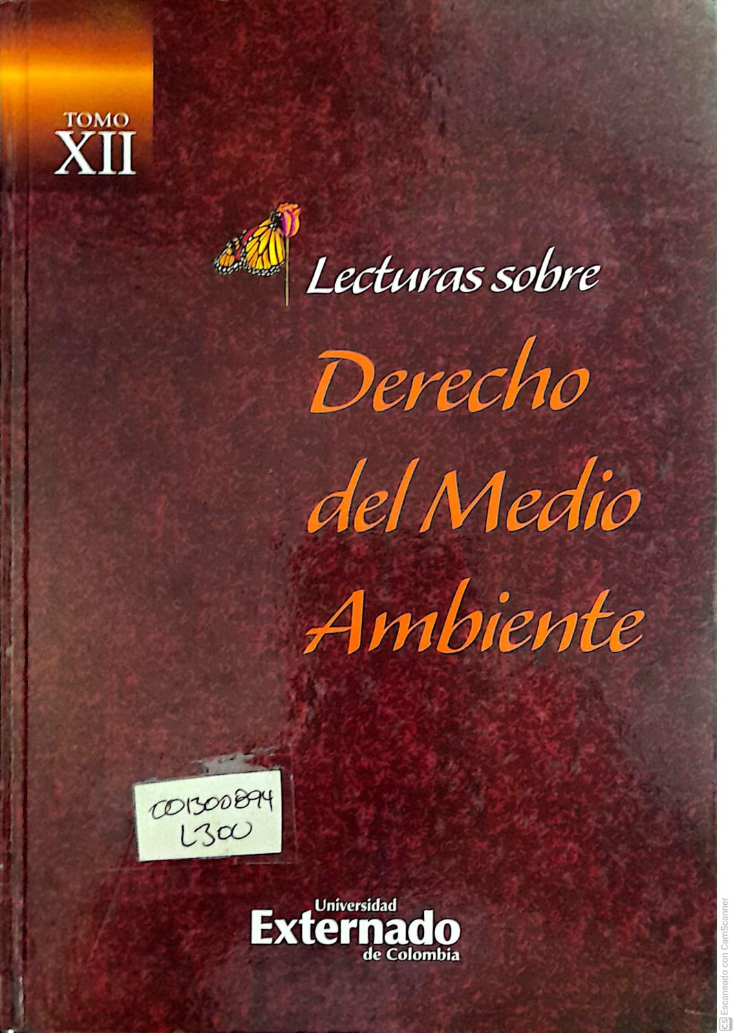 Portada del libro LECTURAS SOBRE DERECHO DEL MEDIO AMBIENTE Tomo XII