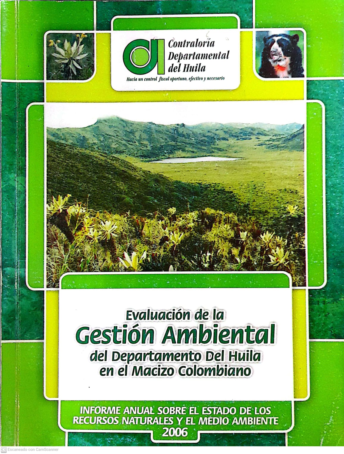Portada del libro EVALUACION GESTION AMBIENTAL HUILA