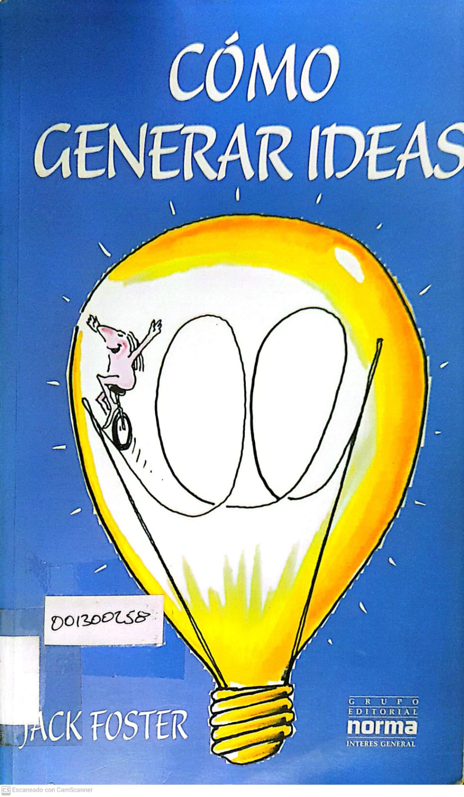 Portada del libro COMO GENERAR IDEAS