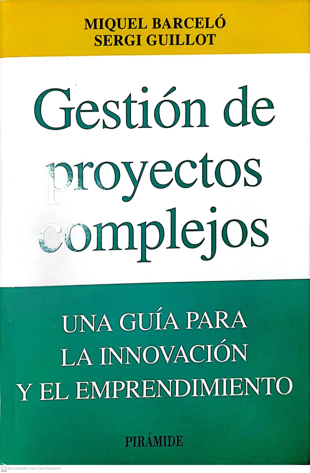 Portada del libro GESTION DE PROYECTOS COMPLEJOS