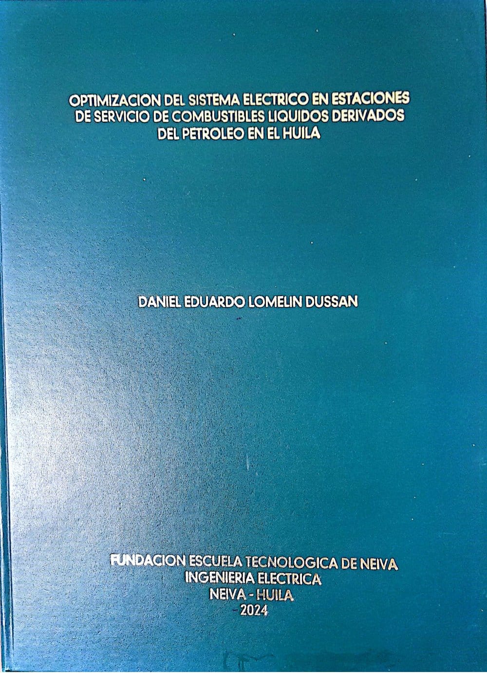 Portada del libro OPTIMIZACION DEL SISTEMA ELECTRICO EN ESTACIONES DE COMBUSTBL LIQUDOS DERIVADOS 