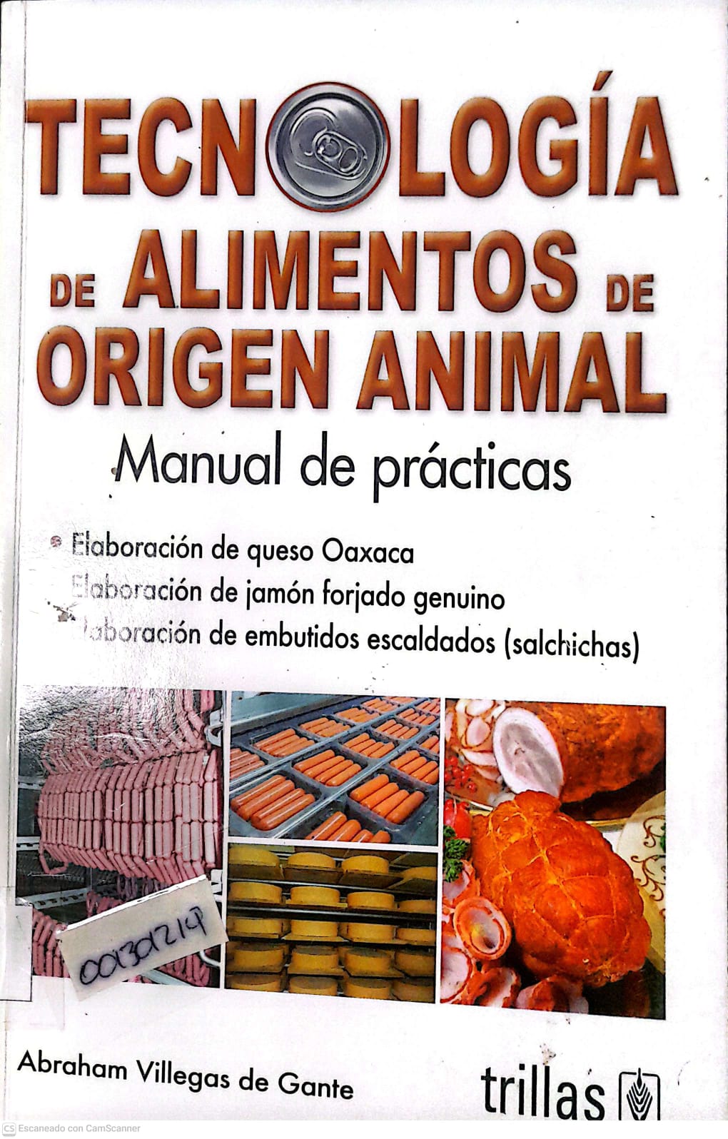 Portada del libro TECNOLOGIA DE ALIMENTOS DE ORIGEN ANIMAL