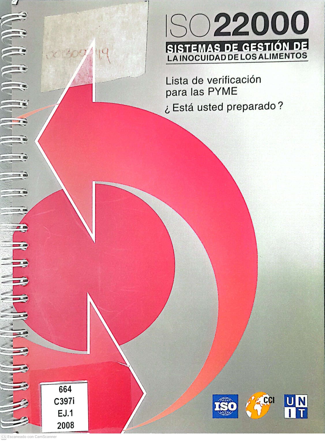 Portada del libro ISO 22000 sistemas de gestión de la inocuidad de los alimentos 