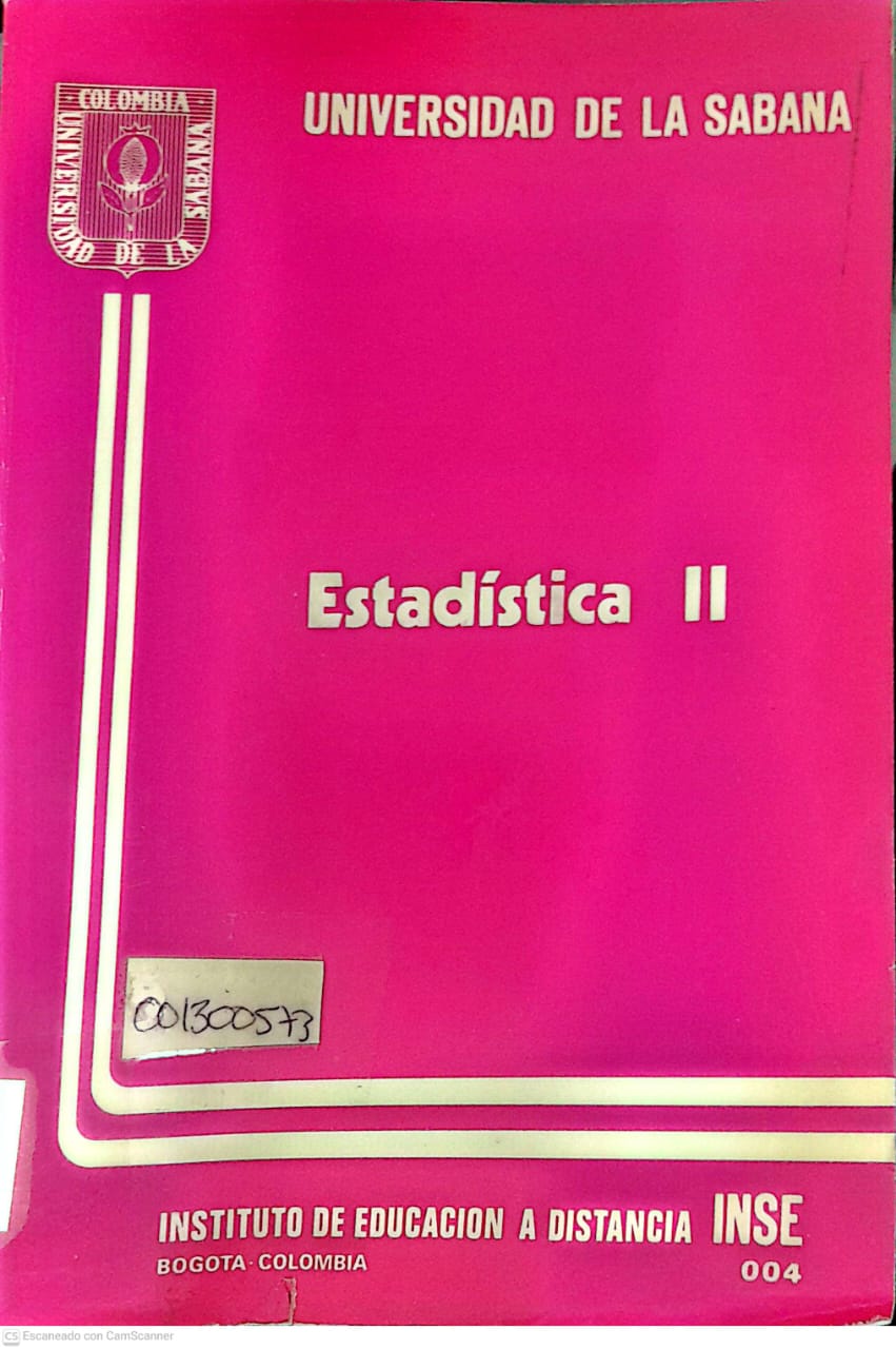 Portada del libro ESTADISTICA II