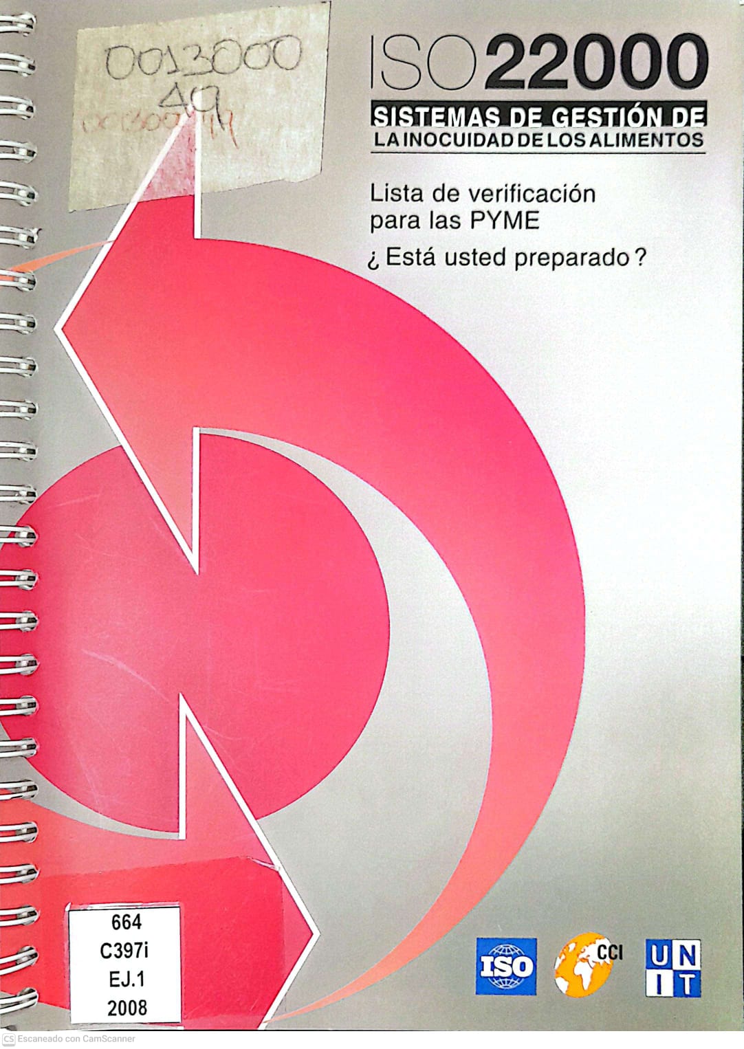 Portada del libro ISO 22000 sistemas de gestión de la inocuidad de los alimentos 