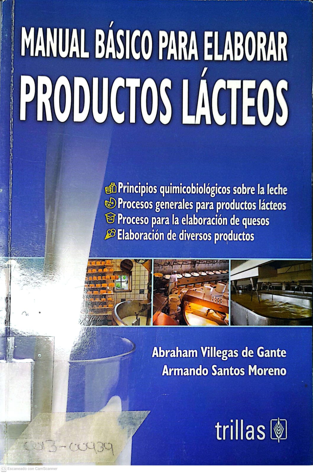 Portada del libro MANUAL BASICO PARA ELABORAR PRODUCTOS LACTEOS