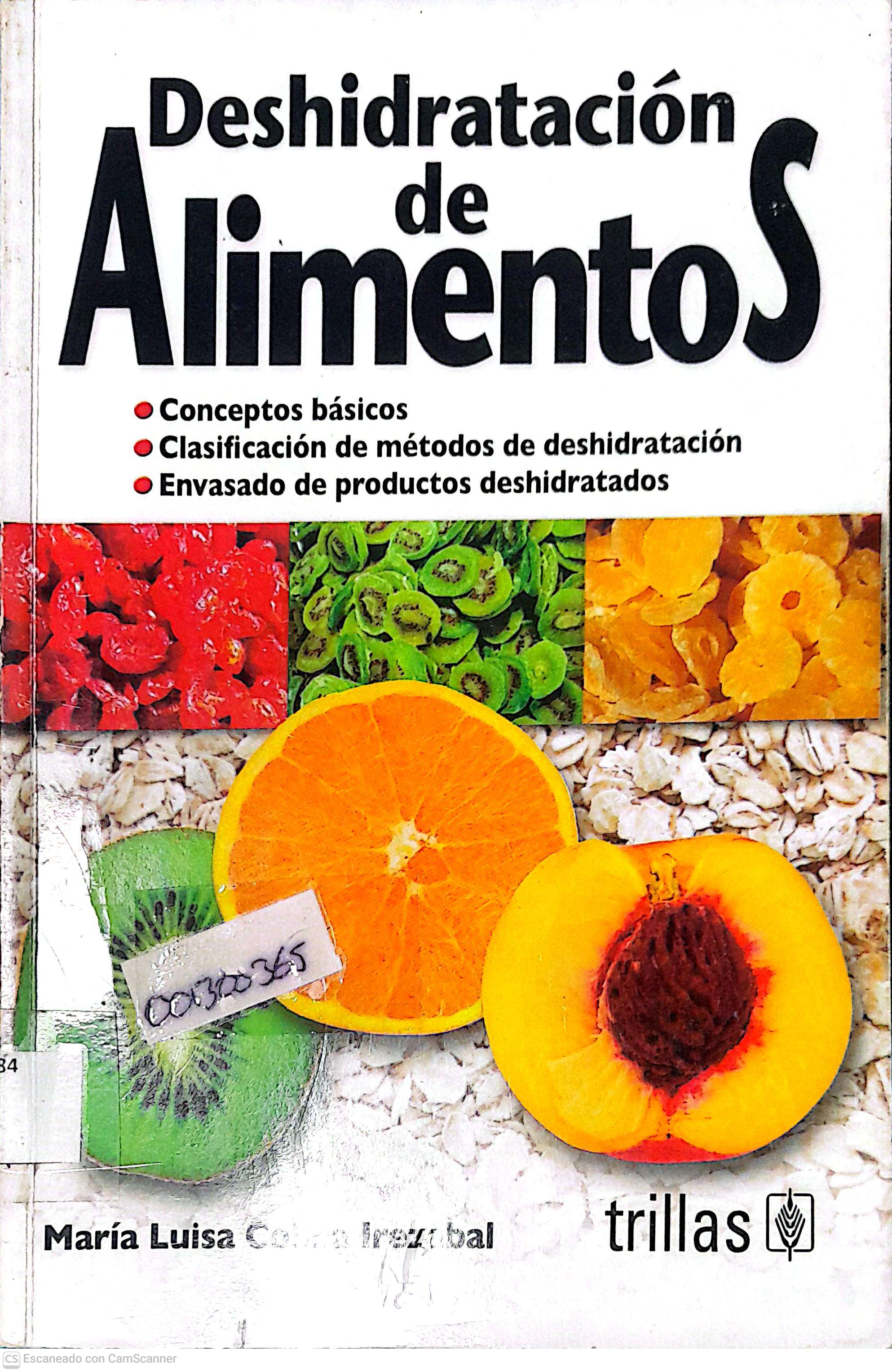 Portada del libro DESHIDRATACION DE ALIMENTOS 
