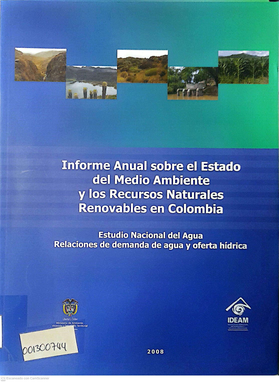Portada del libro INFORME ANUAL SOBRE EL ESTADO DEL MEDIO AMBIENTE Y LOS RECURSOS NATURALES RENOVA