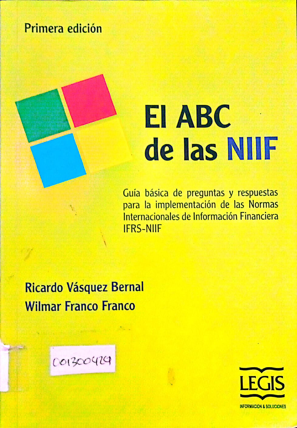 Portada del libro EL ABC DE LAS NIIF