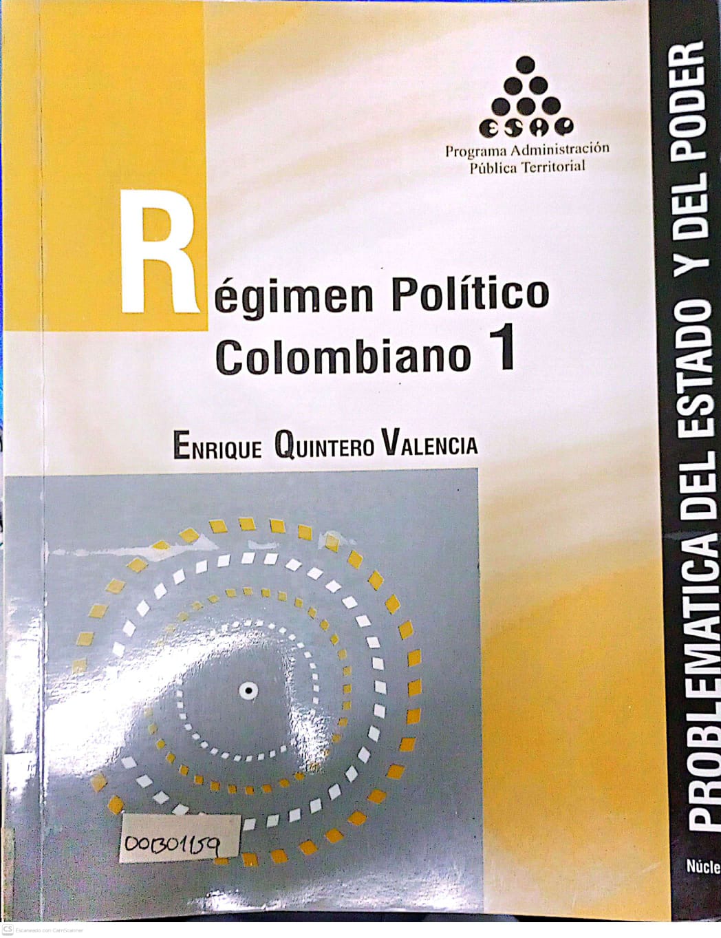 Portada del libro REGIMEN POLITICO COLOMBIANO 1