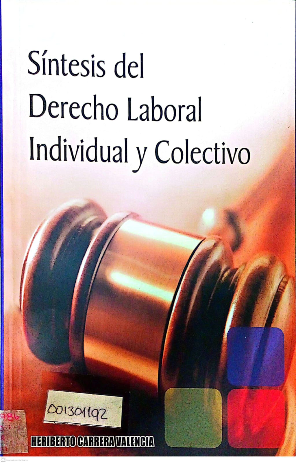Portada del libro SINTESIS DEL DERECHO LABORAL INDIVIDUAL 