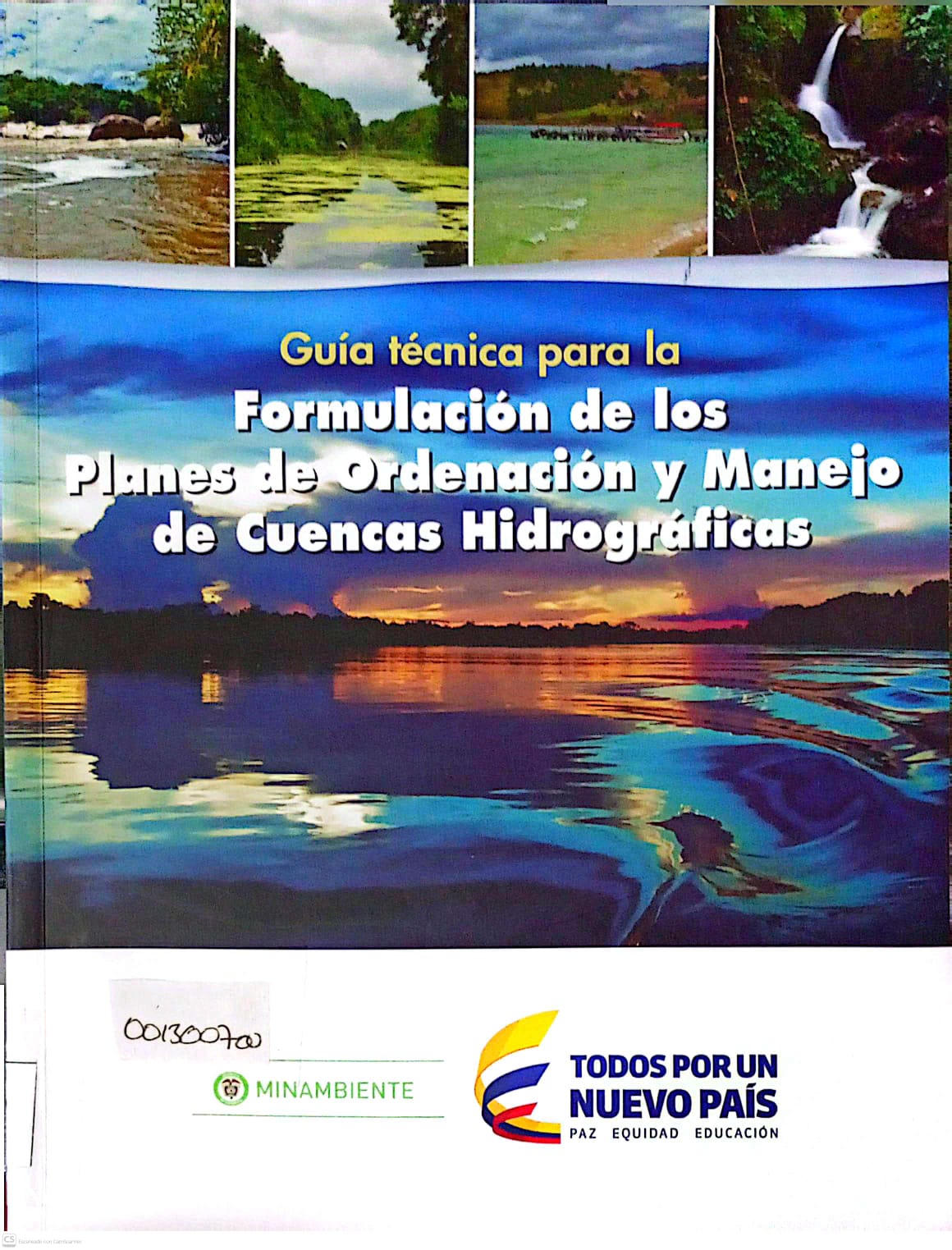 Portada del libro GUIA TECNICA PARA FORMULACION DE LOS PLANES DE ORDENACION Y MANEJO DE CUENCAS HI
