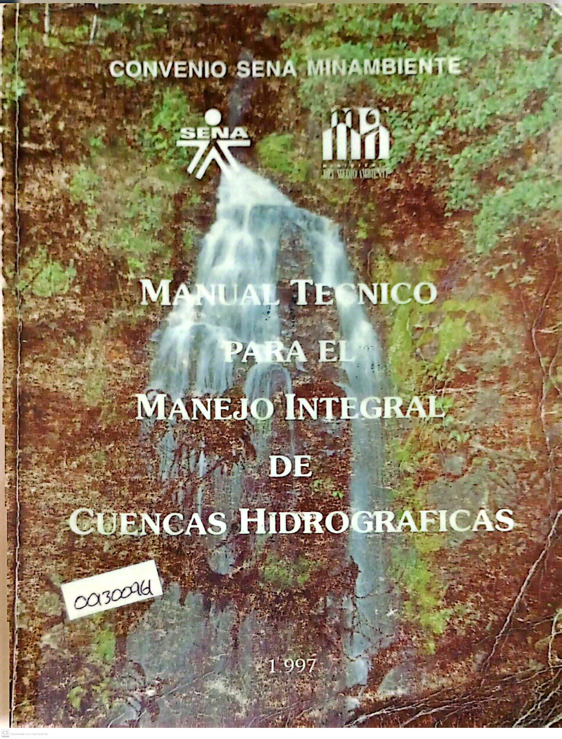 Portada del libro MANUAL TECNICO PARA EL MANEJO INTEGRAL DE LAS CUENCAS HIDROGRAFICAS
