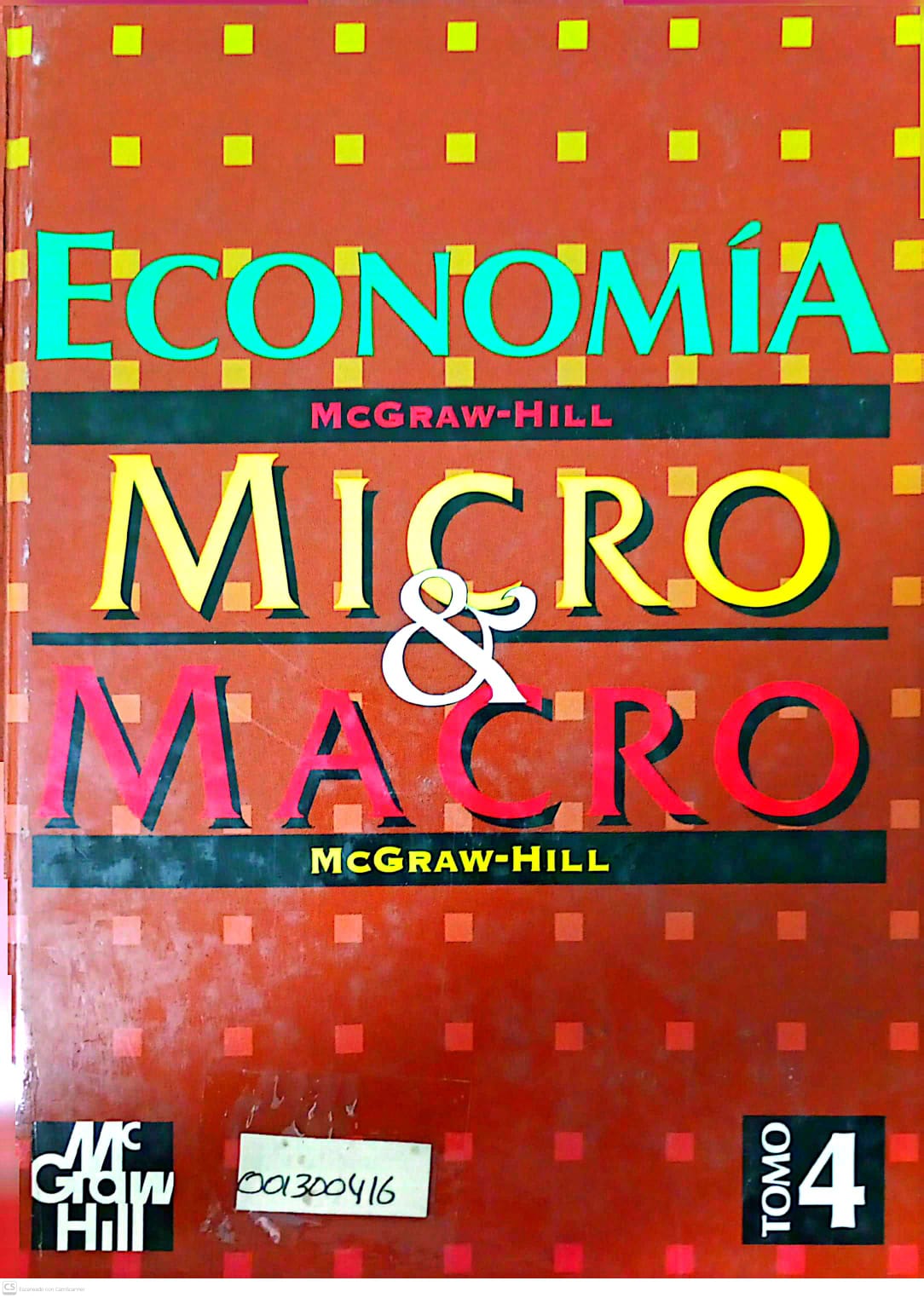 Portada del libro ECONOMIA MICRO & MACRO  TOMO IV
